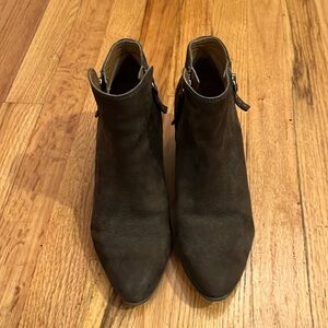 FRYE distressed leather booties.